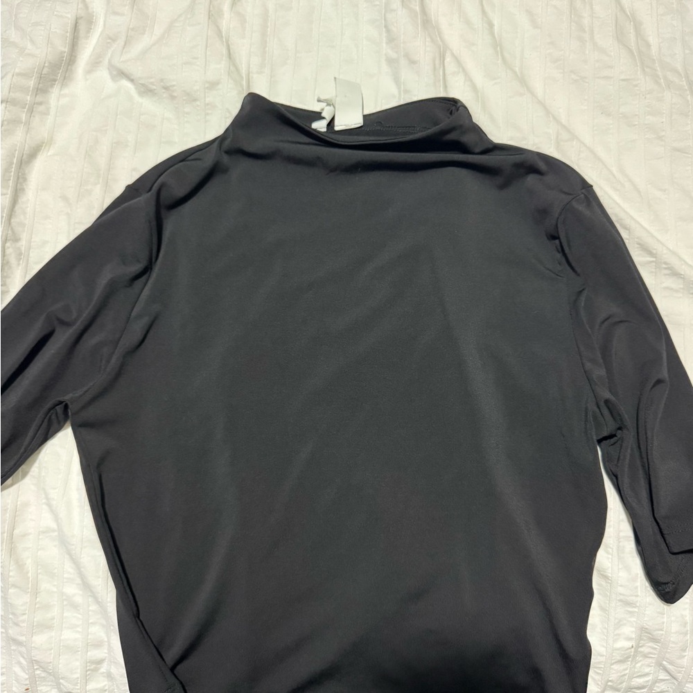 H&M Black Mock Neck Long Sleeve Top